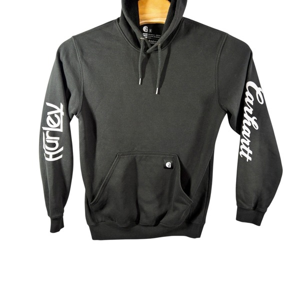 Hurley x Carhartt OG Fleece Pullover Hoodie Mens Small - Picture 2 of 11